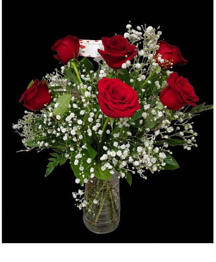 ½Doz Red Roses  
