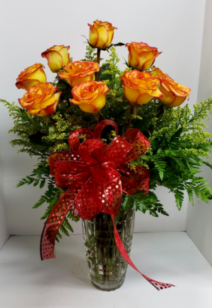 Dozen Of Bi-Colored Roses