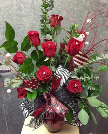 Dozen Bling Roses Dozen Roses
