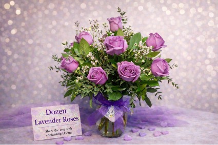 Dozen  Lavender Roses Dozen Roses