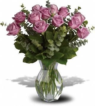 Dozen Lavender Roses Fresh flowers