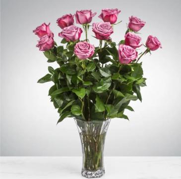 12 Long Stemmed Lavender Roses  in Frederick, MD | Maryland Florals