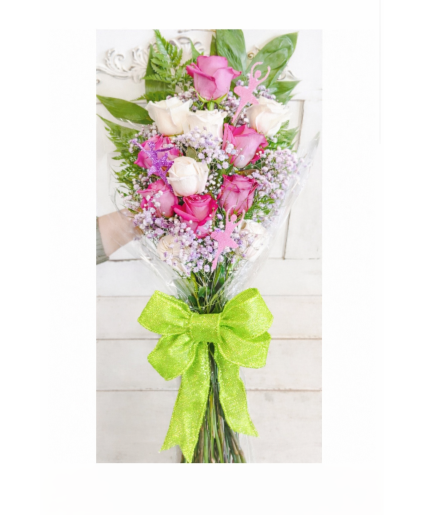 Dozen of roses Presentation style roses 