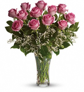 Dozen Pink Roses 