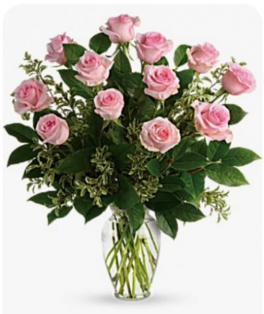 Dozen Pink Roses Roses 