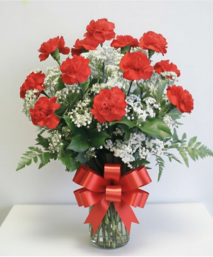 Dozen Carnations Arrangement