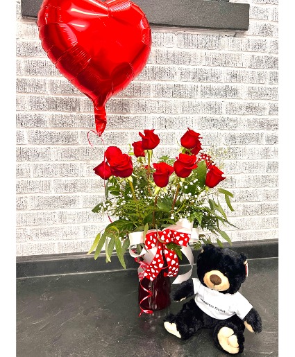Dozen Red Roses Package 1 