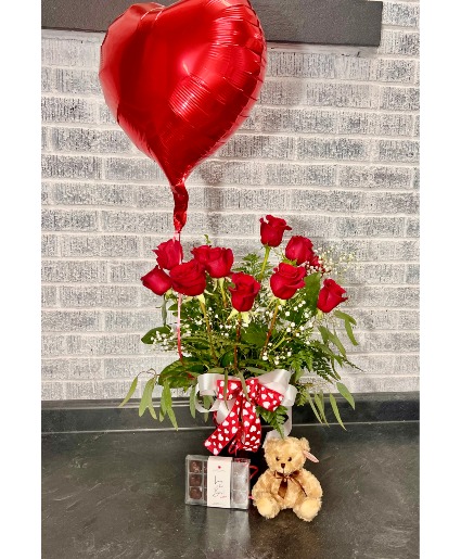 Dozen Red Roses Package 2 