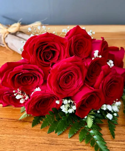 Dozen Red Roses Fancy Wrapped Dozen Red Roses Wrapped in Bangor, ME - Bangor Floral