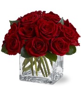 Red Rose Contempo Red rose cube