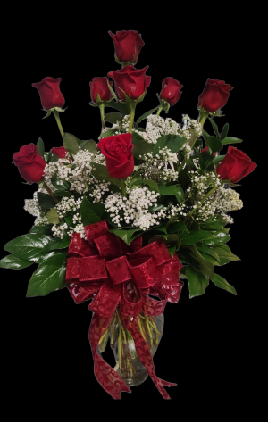 Dozen Roses Arranged Roses