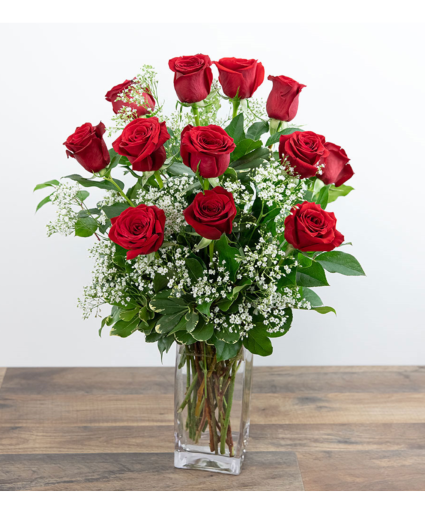 Dozen Roses in a Cloud 