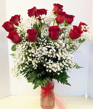 Dozen Roses  NFS-A54 Vase
