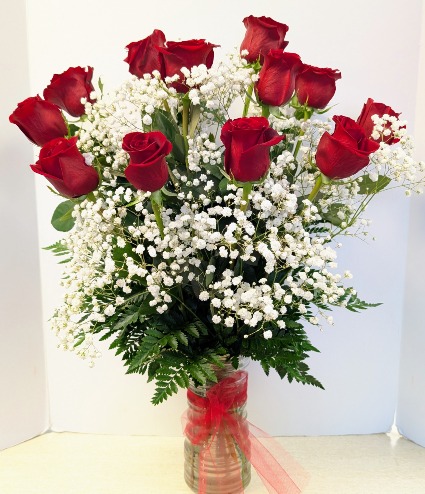 Dozen Roses  NFS-A54 Vase