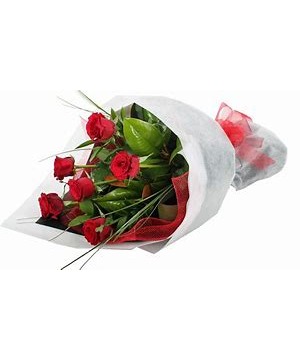 dozen wrapped roses (Other colors available) Valentines