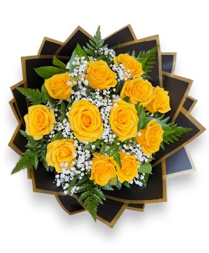 Dozen Yellow Rose Bouquet 