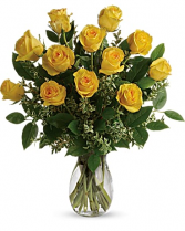 Dozen Yellow roses 