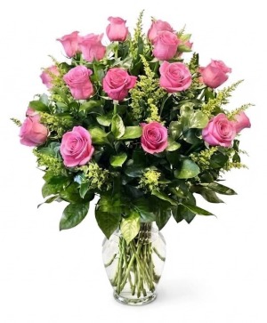 DOZEN PINK ROSES 