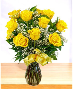 Limoncello Dozen Vase Arrangement