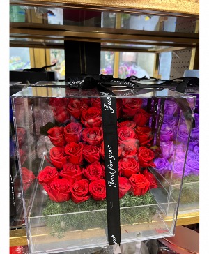 Dozens of infinity roses  