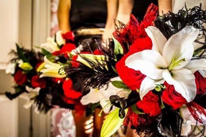 Dramatic....Red, White & Black 