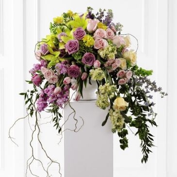 Draping Devotion Funeral Arrangement in Fernandina Beach, FL | Dottie B Florist