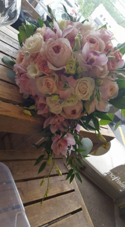 Dreamey Cascades Bridal Bouquet Blossom Shops Wedding