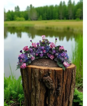 Dreamy Purple Half urn wrap
