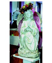 Dried Flower Halo Angel Figurine  Customized Angel Figurine