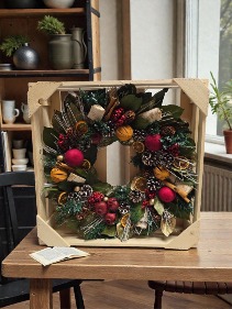 Dried Seasonal Wreath UPS Ready