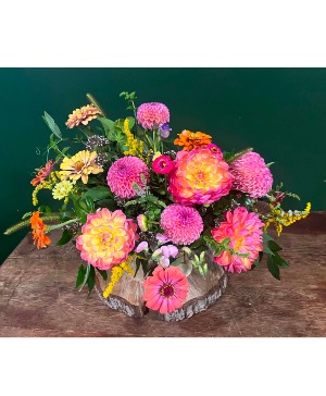 Dripping with Dahlias Centerpiece