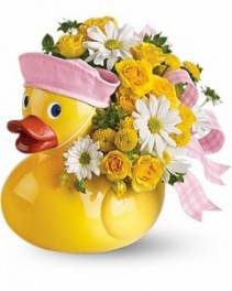 Ducky Delight - Girl Flower Arrangement