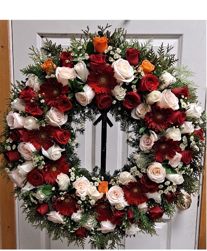 Dusty Rose  Standing Wreath