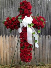 Crimson Cross Standing Set Memorial