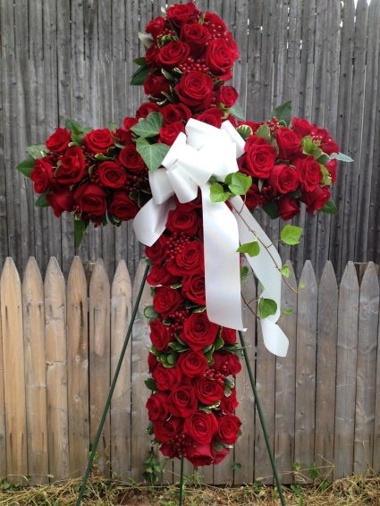 Crimson Cross Standing Set Memorial