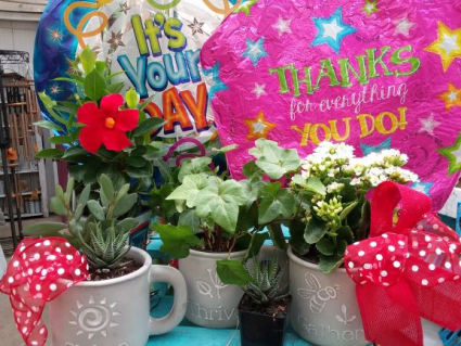 Earthly Gratitude  Natural Mug with plants