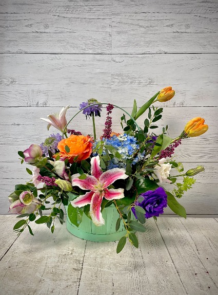 Basket  Blooms Basket Arrangement
