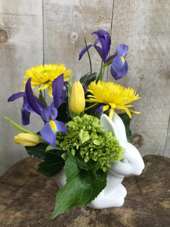 Easter Bunny  Arrangement in keepsake Bunny pot
