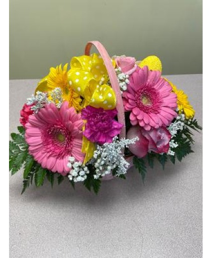 EASTER SPLASH BASKET ARRANGEMENT