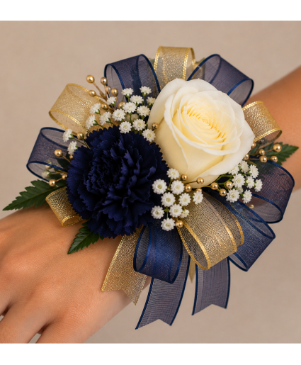 Eastwood Golden Spirit Corsage Call Us for Faster Service & Daily Specials: (915) 303-8500 Text Us to Order Anytime: (915) 505-3708 Your trusted source for Flowers & Delivery in El Paso TX 