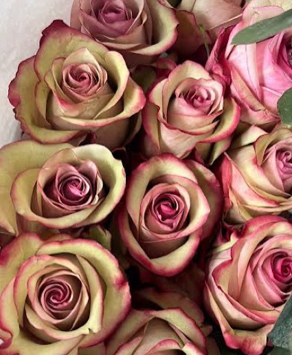 Ecuadorian Rose – Vintage Hand-Tie Bouquet  Hand Tie Bouquet 