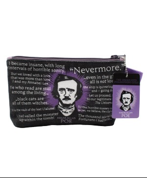 Edgar Allan Poe Zipper Bag Accessory