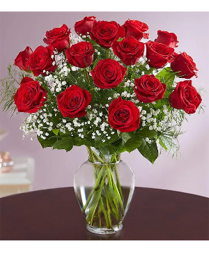 EIGHTEEN RED ROSES  