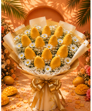 El Mango Kiss Bouquet (Edible)  Call Us for Faster Service & Daily Specials: (915) 303-8500 Text Us to Order Anytime: (915) 505-3708 Your trusted source for Flowers & Delivery in El Paso TX