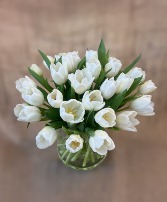 Elegant tulips Vase arrangment