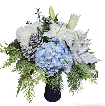 Elegance of Winter Vase Arrangement in Invermere, BC | INSPIRE FLORAL BOUTIQUE