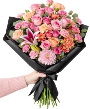 Elegant Blush Garden Bouquet