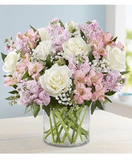 Elegant Blush Vase Arrangement 