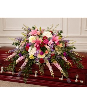 Elegant Garden Casket Spray