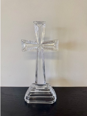 Elegant Glass Cross 11" 
